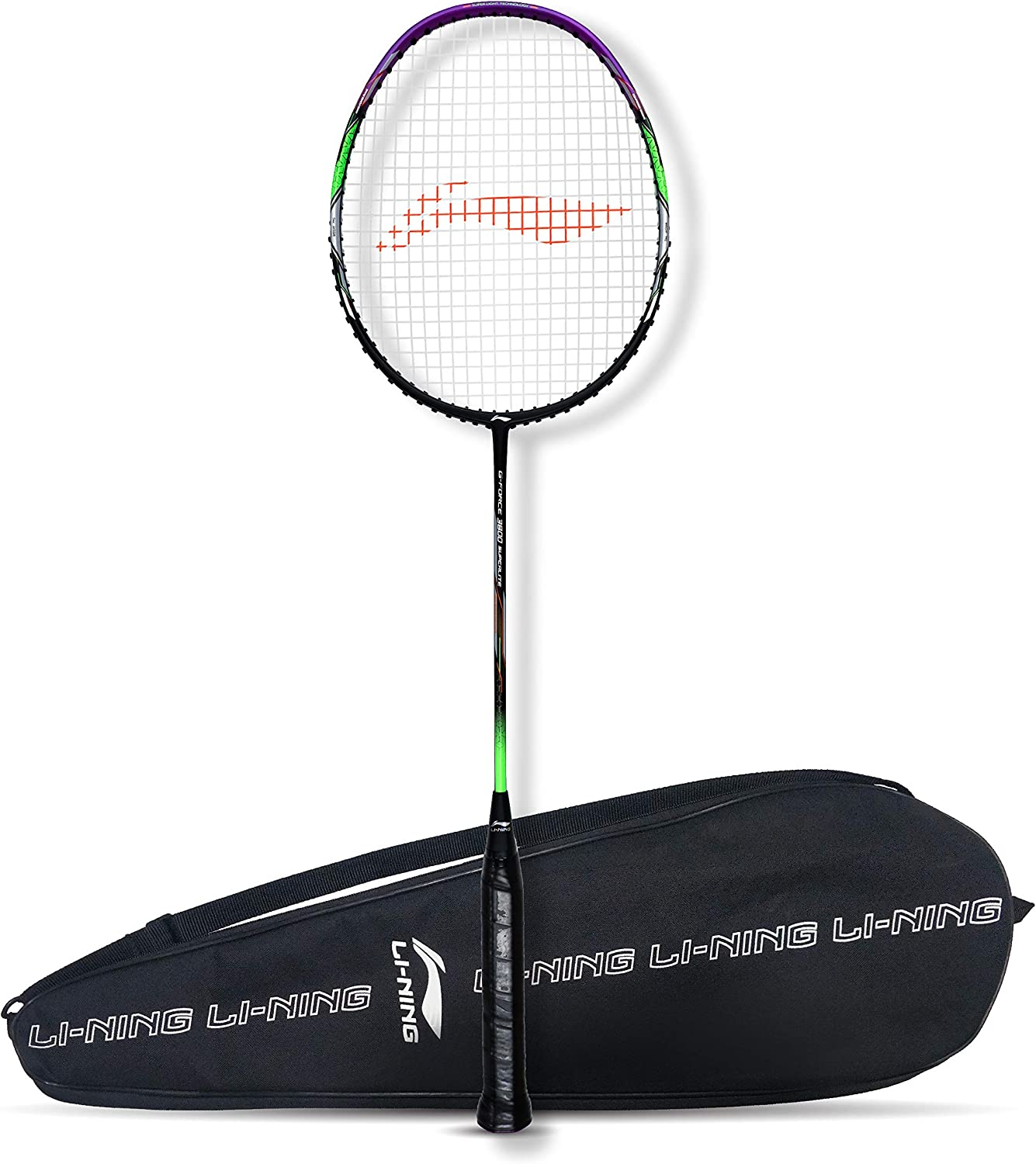Li-Ning G-Force Superlite 3600 Carbon-Fiber Strung Badminton Racquet with Free Full Cover