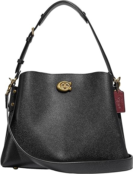 Coach Polished Pebble Leather Willow Shoulder